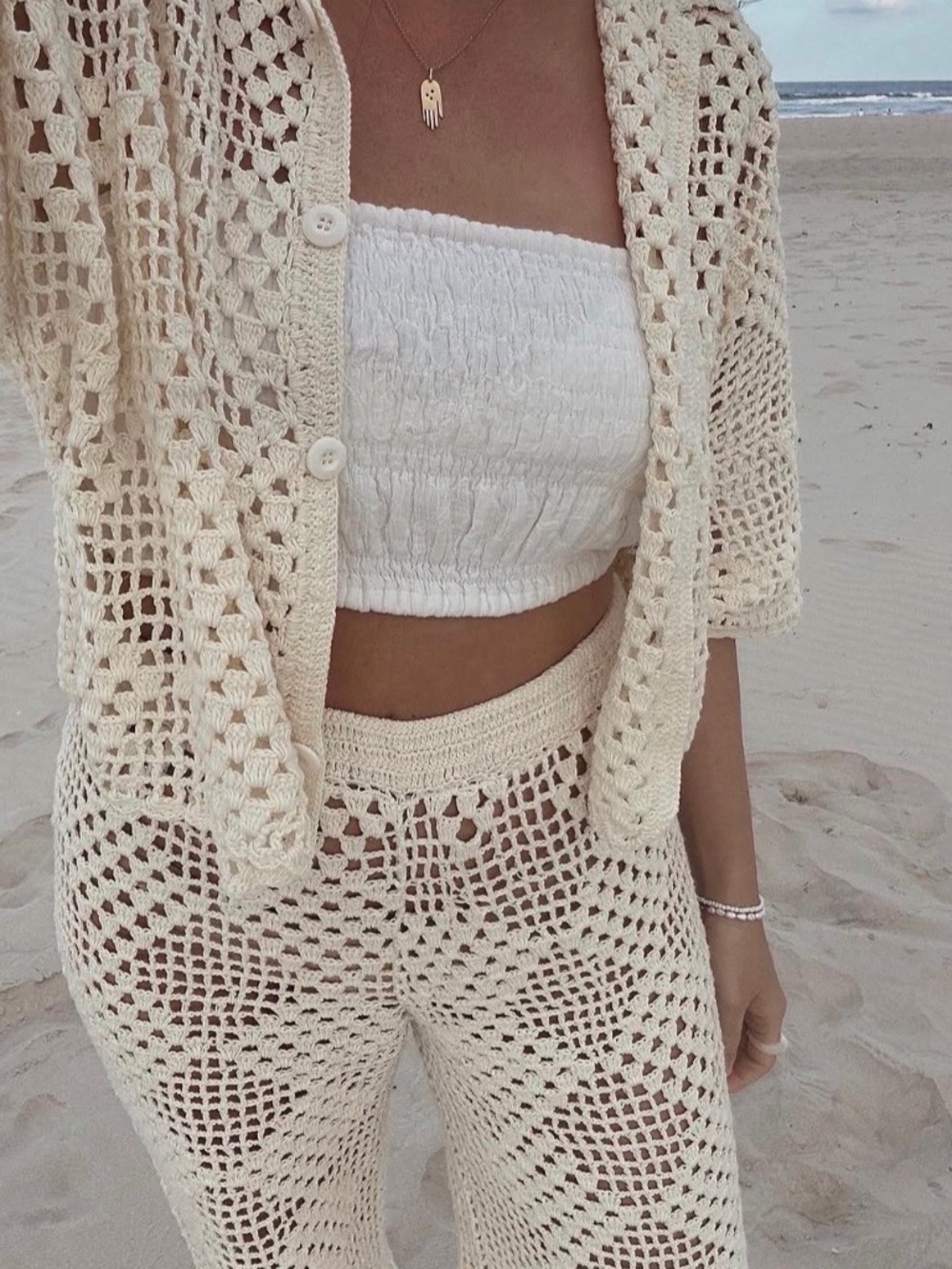 Maurie & Eve Crochet Pants | NWT | US 8